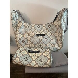 PETUNIA PICKLE BOTTOM Touring Tote Classically Crete Diaper Bag Pad Small Bag